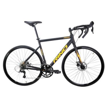 Imagem de Bicicleta Aro 700 Rino Speed Gaya Aluminio 2x9v Disco (Preto/Amarelo Neon, 51)