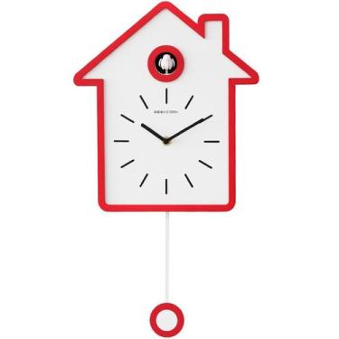 Imagem de Relógio de parede Cuckoo, design moderno, 35 cm, silencioso, sem tique
