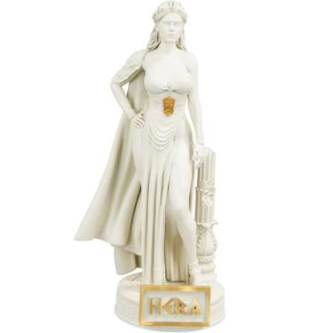 Imagem de Estátua Hera Deusa Grega - Rainha dos Deuses - Versão 3 (Cor Mármore Dourado)