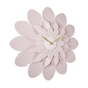 Imagem de ARCHI Floro - The Blooming Elegance Relógio de parede com flor rosa