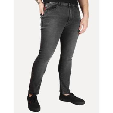 Imagem de Calça Ellus Jeans Masculina Skinny Sprouting Black Stone Preta-Masculino