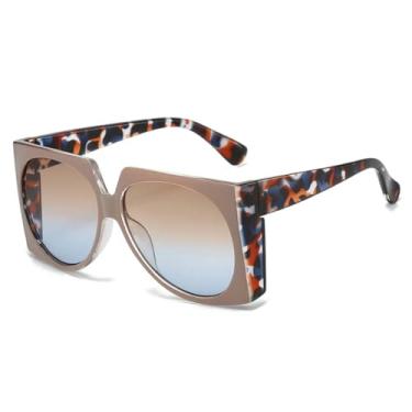 Imagem de Óculos de sol femininos, masculinos, viagem, luxo, masculino, feminino, uv400 (marrom)