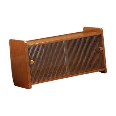 Imagem de predolo Armário de/mesa/organizador rústico para escritório, penteadeira/armário de armazenamento para quarto, cozinha e banheiro, 50x20x27cm