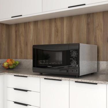 Imagem de Forno Fogatti Elétrico Bancada Super New Black Kromanox 45 Litros Preto Com Kromanox 110V