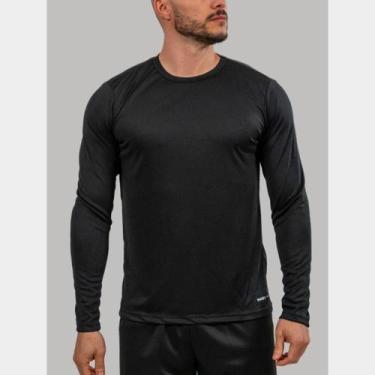 Imagem de Blusa Térmica Masculina Proteção UV 50+ Camisa Manga Longa Malha Fria 