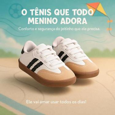 Imagem de Tênis Infantil Menino Baby Menino Sambinha Estiloso e Leve do 20 ao 35