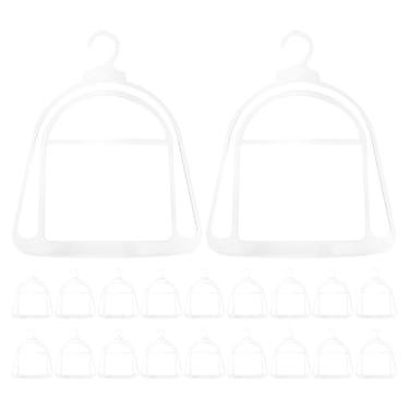 Imagem de Ciieeo 20 peças de suporte para gorro: cabide de tricô de inverno, organizador de armazenamento de armário, modelador de plástico transparente para bolsa, cachecol, chapéus de beisebol, gravatas e