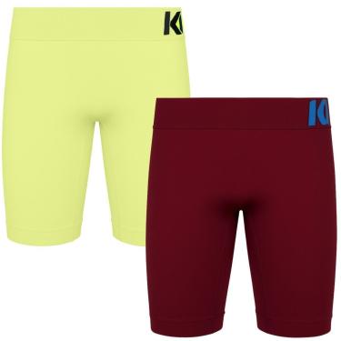Imagem de Kit 2 Short Térmico Masculino Térmica Microfibra Tecnologia Seamless-Masculino