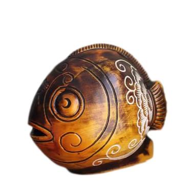 Imagem de ZABEES Cofrinho de madeira maciça, cofrinho não aberto, grande cofrinho para economizar dinheiro, apenas depósito, mas sem retirada, cofrinho fofo