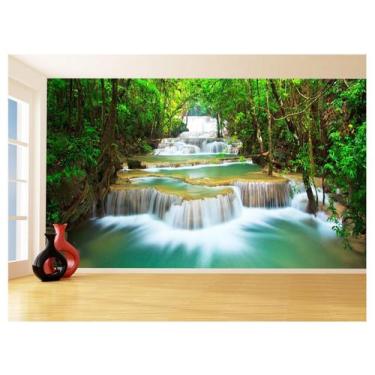 Imagem de Papel De Parede 3D Paisagem Cachoeira Florestas 3,5M Nch227 - Você Dec