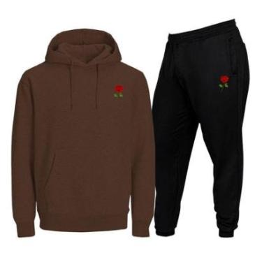 Imagem de Conjunto De Moletom Calça E Blusa De Frio Bolso Canguru-Masculino