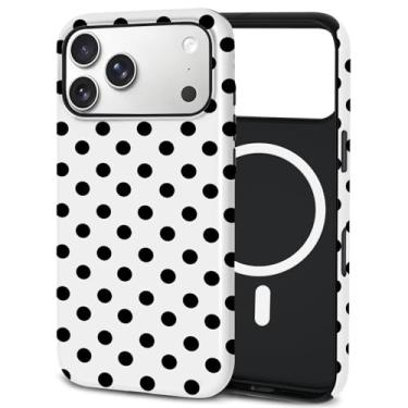 Imagem de Mokiy Capa de telefone TPU para iPhone, compatível com carregamento MagSafe sem fio, à prova de choque, capa protetora de ajuste fino com proteção antiamarelamento e câmera elevada (Ponto 5, iPhone 17