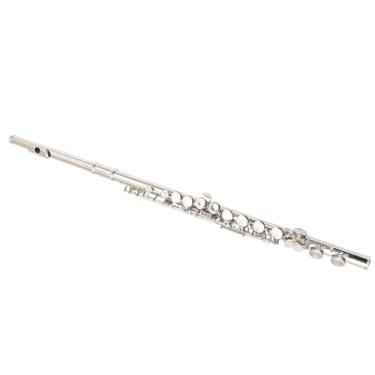 Imagem de Flauta Flauta Flauta Cobre Branco Niquelado Tom C 16 Orifícios Fechados Adequado para Iniciantes Instrumentos Musicais