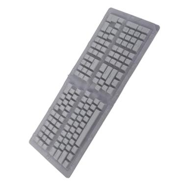 Imagem de XUXHOU Teclado de Teclado Pudding Translúcido 129 Teclas OEM PBT Moldagem de Injeção para Mecânicos 61-108 Teclas (Branco)