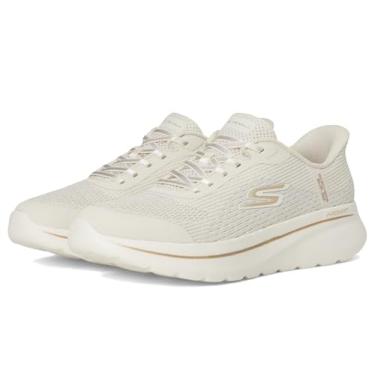 Imagem de Skechers Tênis feminino Go Walk Arch Fit N-Joy Ria Hands Free Slip-ins, Natural, 43