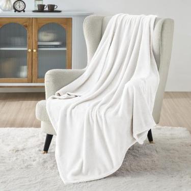 Imagem de Manta Bedsure GentleSoft Fleece XL 50x70 pulgadas Blanca