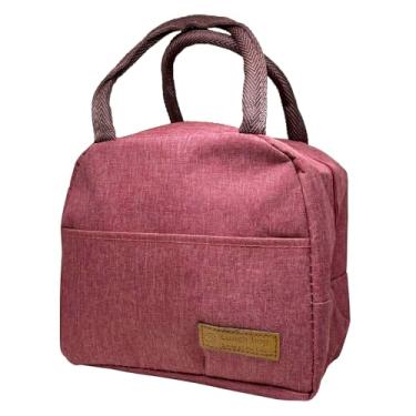 Imagem de Bolsa Térmica de Microfibra, Isolamento Térmico para Alimentos e Bebidas, 22x12x19cm (Vinho)