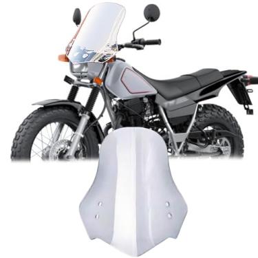 Imagem de Para TW200 XSR900 XSR700 XSR155 XS155R 2025 todos os anos motocicleta para-brisa carenagem de ar defletor de vento guidão para-brisa acessórios de motocicleta (43 cm × 38 cm)