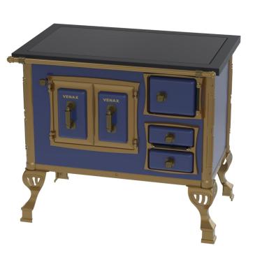 Imagem de Fogao a Lenha Venax GII n 1 Colonial Premium Azul SE