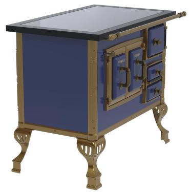 Imagem de Fogao a Lenha Venax GII n 1 Colonial Premium Azul SE