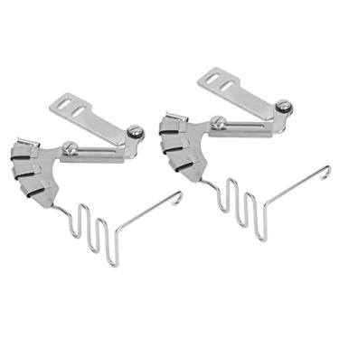 Imagem de Lockstitch máquina de costura fichário espelho de aço inoxidável dupla dobra fichário ferramenta dobrável automática para máquinas de costura industriais de mesa 2 peças 30mm 4 em