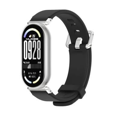 Imagem de MIJOBS Pulseira de substituição para Mi Band 10/9/8, pulseira de relógio esportiva de silicone Xiaomi Mi Band 10
