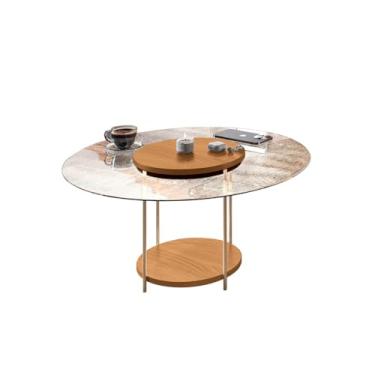 Imagem de Mesa de Centro Redonda com Vidro Centrale Pes em Aço EdeCasaMoveis