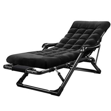 Imagem de YYBOES Cadeira relaxante de escritório para varanda, cadeira reclinável com almofadas acolchoadas e apoio para os pés para jardim, acampamento, piscina, praia, design | espreguiçadeiras dobráveis