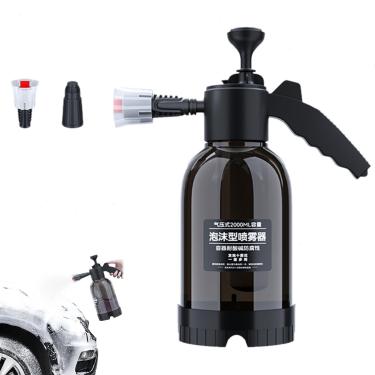 Imagem de Pulverizador de Espuma 2L com Bomba Manual – Pressão para Lavagem de Carro, Limpeza Doméstica e Jardim – Preto