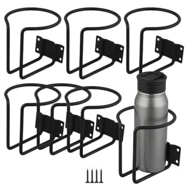 Imagem de MOUYAT 8 peças de porta-copos marítimos, suportes de bebida montados na parede para caminhão, trailer, trailer com trilho