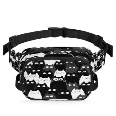 Imagem de Pochete colorida de animais de morcego para mulheres e homens com alça ajustável, bolsa transversal, bolsa de peito, bolsa tiracolo, Cor 6