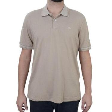 Imagem de Camisa Polo Masculina Ogochi Casual Slim Bege - 00748402-Masculino