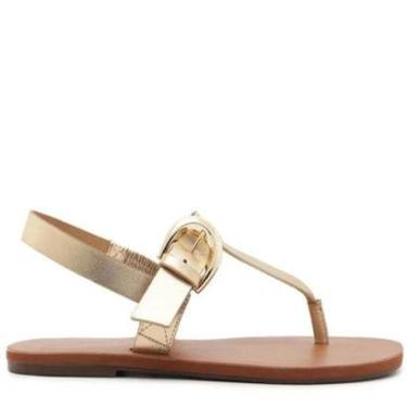Imagem de Sandália Rasteira Anacapri Slim Dourado-Feminino