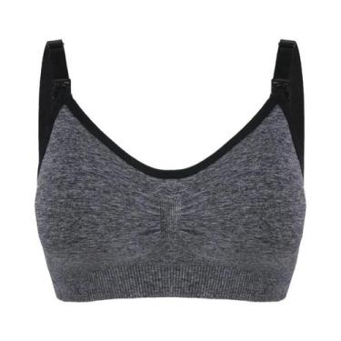 Imagem de Sutiã De Amamentação Sem Costura plus Size Respirável Com Efeito Push 