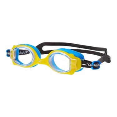 Imagem de Óculos De Natação Infantil Speedo Lappy Com Proteção UV, Amarelo, Azul