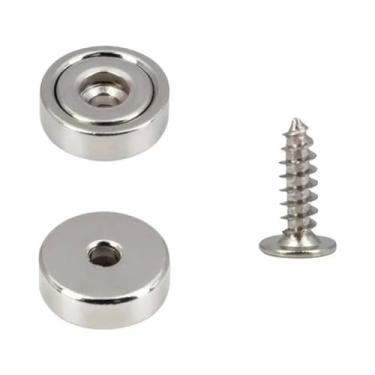 Imagem de Ímãs Circulares Com Furo Escareado A25 A32 A20 A16 Para Geladeiras, Qu