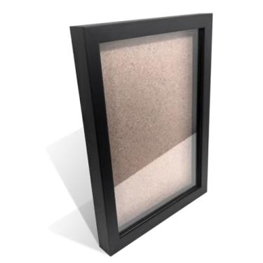 Imagem de Moldura Caixa Alta 15x21 com Vidro para Quilling, Bordados, Scrapbook e Porta Retrato 1,5cm(PRETA)