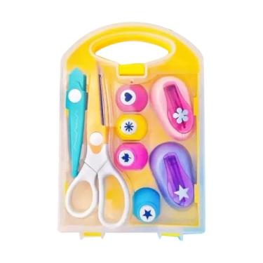 Imagem de UGPLM Conjunto de 6 furadores de papel portáteis com diferentes formatos para artesanato, criação de cartões e scrapbooking.