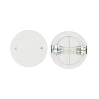 Imagem de Tampa De Caixa De Junção Redonda Em Material PC Branco, Resistente Ao 