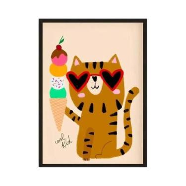 Imagem de Arte De Parede Para Quarto Infantil, Impressão Nórdica De Coelhos Flor