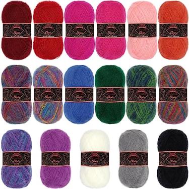 Imagem de JubileeYarn Fio de Elixir Mohair – Mistura de Lã para Bebês 50 g/novelo – Pacote Variado – 4 novelos