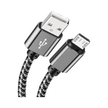 Imagem de Cabo Micro USB Trançado De Nylon Carregamento Rápido 2A Sincronização 