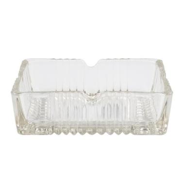 Imagem de Cinzeiro Transparente De Vidro Resistente Quadrado Luxo - RED CHERRY