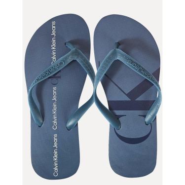 Imagem de Chinelo Calvin Klein Jeans Logo Flow Azul Médio-Masculino