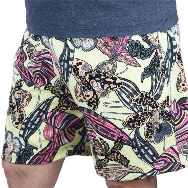 Imagem de Short Estampado Tactel Elastano Extra Grande Plus Size floral-Masculino