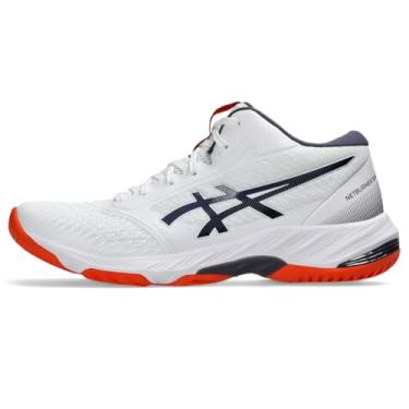 Imagem de ASICS Tênis de vôlei masculino Netburner Ballistic Ff Mt 3, Branco/índigo neblina, 46