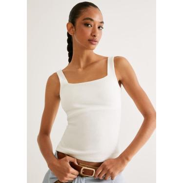 Imagem de Regata Feminina Decote Quadrado Em Malha Premium-Feminino