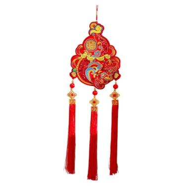 Imagem de Vaveren Enfeite de Natal Chinês para Pendurar, Pingente Tradicional do Ano Lunar Chinês de 2026 com o Símbolo do Cavalo, Ideal para Festas e Casas de, 26.5 X 93 Cm