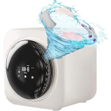 Imagem de Máquina De Lavar Roupa Totalmente Automática, Máquina De Lavar Roupa De Parede De 3.5L, Despejo De Drenagem, Com Visor LED, 4 Modos Secadora Portátil Para Apartamentos