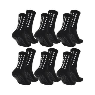 Imagem de Meias Esportivas Unissex (6 Pares) Para Futebol, Rugby, Corrida E Exer